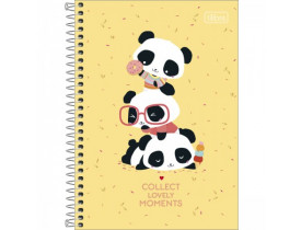 CADERNO TILIBRA ESPIRAL 1/4 PEQUENO 80 FOLHAS LOVELY FRIEND
