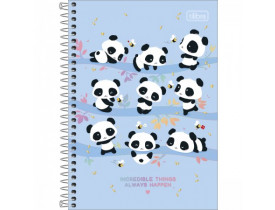 CADERNO TILIBRA ESPIRAL 1/4 PEQUENO 80 FOLHAS LOVELY FRIEND