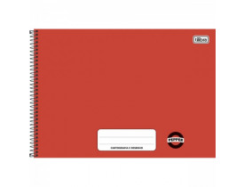 Caderno  Cartografia  E Desenho  Pepper  Vermelho  80 Folhas  TILIBRA