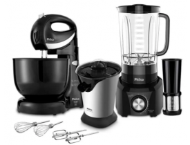 COZINHA PHILCO 03 PEÇAS - BATEDEIRA + ESPREMEDOR + LIQUIDIFICADOR - PKT35P 127 V