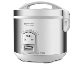 PANELA DE ARROZ ELETRICA PHILCO PH10B VISOR GLASS INOX 700 W 127 V