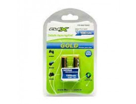 PILHA RECARREGAVEL FLEX AAA 1000 mAh BLISTER C/2