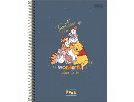 CADERNO TILIBRA 10 MATERIAS 160 FOLHAS POOH