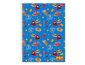 CADERNO FORONI 10 MATERIAS POP COLLECTION 200 FOLHAS