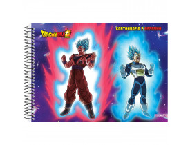 CADERNO DESENHO E CARTOGRAFIA SÃO DOMINGOS ESPIRAL 60 FOLHAS DRAGON BALL