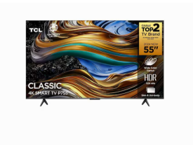Smart TV 55” Ultra HD 4K TCL 55P755 LED com Google TV, Dolby Vision e Atmos, HDR10+, Wi-Fi, Bluetooth, Google Assistente e Design sem Bordas