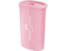 APONTADOR COM DEPOSITO TRIANGULAR FABER-CASTELL 125TZF ROSA