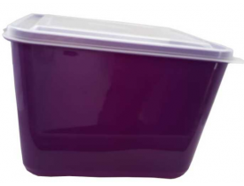 POTE QUADRADO ROXO C/ TAMPA 18 LITROS