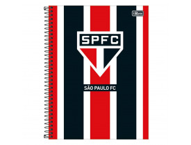 Caderno São Paulo  Preto/vermelho  10 Matérias  160 Folhas  Tilibra