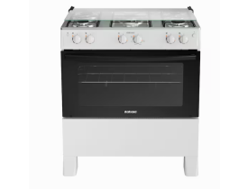 Fogão Itatiaia 5 Bocas Star New com Mesa em Inox e Acendimento Automático Bivolt - Branco