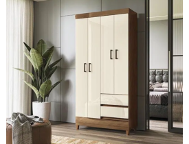 Guarda Roupa 4p Com Pés Fit Jequitibá Off Santos Andirá