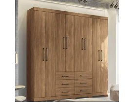 Guarda Roupa Casal 8 Portas Liverpool Santos Andirá Jatobá Jatobá