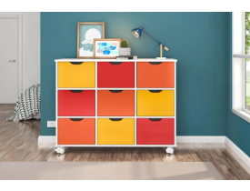 Nicho Organizador 9 Gavetas Branco Color - Qmovi