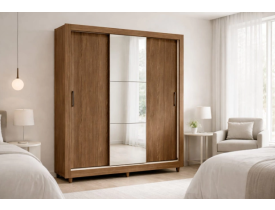 ROUPEIRO FRANÇA 03 PORTAS DE CORRER COM ESPELHO E PÉS SANTOS ANDIRA JEQUETIBA / JEQUETIBA