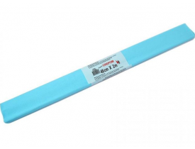 PAPEL CREPOM VMP 48 X 200 CM CX C/ 40 UNIDADES AZUL CLARO