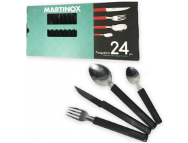 Faqueiro 24 peças em Aço Inox e Polipropileno Martinazzo