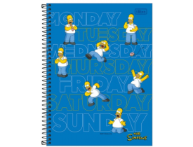 Caderno Tilibra 1 Materia 80 Folhas Simpson