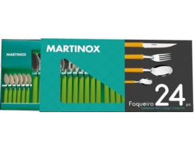 Faqueiro 24 peças em Aço Inox e Polipropileno Martinazzo