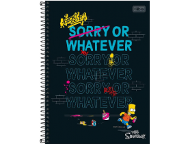 Caderno Tilibra 1 Materia 80 Folhas Simpson