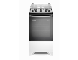 Fogão Electrolux 4 bocas Efficient FE4IB com Mesa Inox, PerfectCook, VaporBake e Acendimento Automático Bivolt – Branco