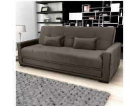 Sofá-Cama 3 Lugares Matrix Grazi Revestido em Tecido Veludo - 206cm de largura - Cappuccino