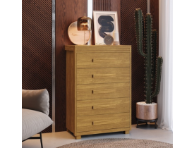 Cômoda Paris Com 5 Gavetas Reforçadas Camas Fenix