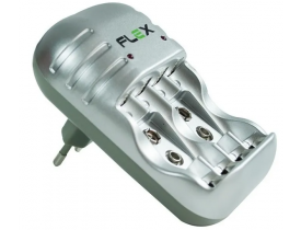 Carregador De Pilhas Aa/aaa/9v Bivolt C/4 Pilhas Aaa Fx-c03