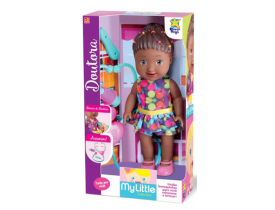 Boneca Minha Coleção Doutor Cuida de Mim Negra - Divertoys