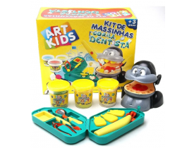Kit De Massinha Gorila Dentista Acrilex Arte Kids