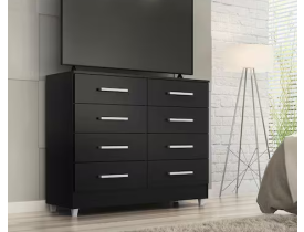 Comoda Raissa 8 Gav - Preto