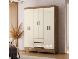 Guarda-roupa Casal Santos Andirá Fit 6 Portas 2 Gaveta