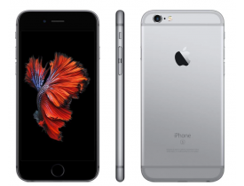 iPhone 6s Apple com 3D Touch, iOS 13, Sensor Touch ID, Câmera iSight 12MP, Wi-Fi, 4G, GPS, Bluetooth e NFC, 32GB, Cinza Espacial, Tela 4,7"