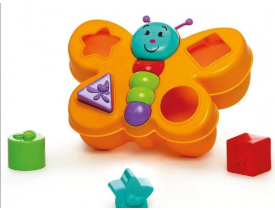 Brinquedo Borboleta Calesita Educativo Espoleta 862 Laranja