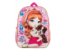 Mochila Escolar Jolie Ruiva Love Tilibra 145599 Original