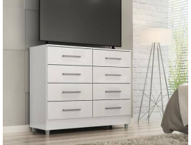Comoda Raissa 8 Gav - Branco