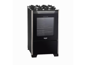 Fogão Dako 4 Bocas Magister com Mesa de Vidro e Acendimento Automático Bivolt - Preto