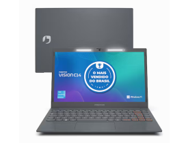 Notebook Positivo Intel Celeron Dual Core 4GB RAM 128GB eMMC Tela 14" HD Windows 11 - Vision C14 Lumina BAR + Microsoft Office 365