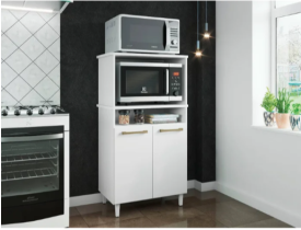 KIT P/ 02 FORNO ANA 512 Branco MOVEIS PARANA