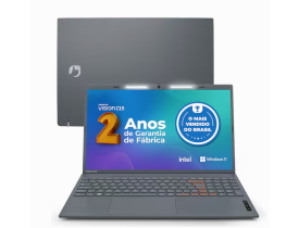 Notebook Positivo Intel Celeron Dual Core 4GB RAM 128GB eMMC Tela 15,6" Windows 11 - Vision i15 + Microsoft Office 365