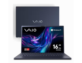 Notebook VAIO AMD Ryzen 5 5625U 16GB RAM 512GB SSD Tela 16" WUXGA Windows 11 - FE16