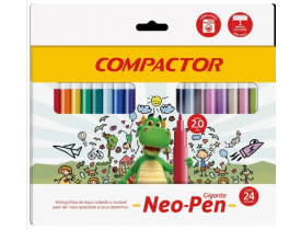 Caneta Hidrográfica Compactador Neo-Pen Gigante 24 Núcleos