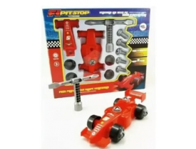 Pit Stop Carrinho Montar Desmonta Carro Fórmula 1 Infantil