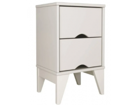 CRIADO MUDO TWISTER 2 GAVETAS BRANCO 