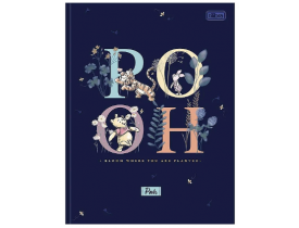 Caderno Pooh Brochurão Capa Dura 80 Folhas Tilibra