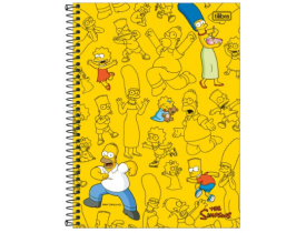 CADERNO TILIBRA 10 MATERIAS 160 FOLHAS SIMPSONS