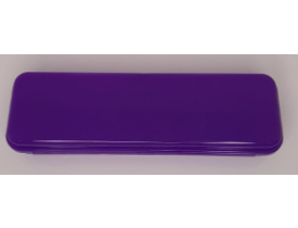 ESTOJO TRANSPARENTE PLÁSTICO ROXO