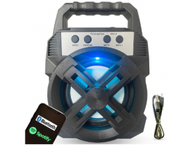 Caixa De Som Bluetooth Amplificada Portátil Mp3 Usb Sd E83s Cor Preto Voltagem 110v/220v 