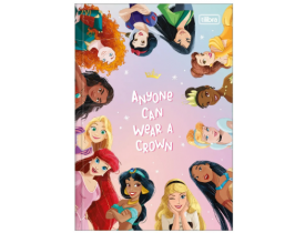 Caderno Tilibra Brochurinha 1/4 80 Folhas Princesas