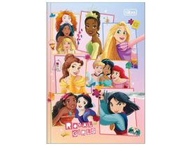 Caderno Tilibra Brochurinha 1/4 80 Folhas Princesas