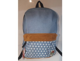 MOCHILA ESCOLAR JEANS POÁ